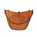 CELESTE LEATHER HOBO BAG - LARGE - HONEY
