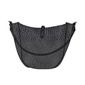 CELESTE LEATHER HOBO BAG - MEDIUM - RAVEN