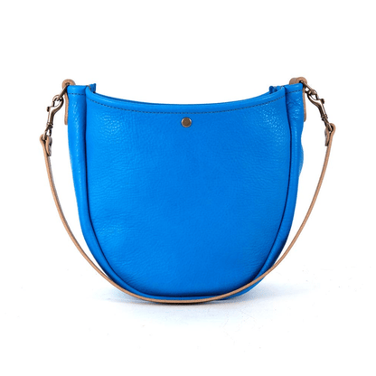 CELESTE LEATHER HOBO BAG - OCEAN BLUE