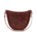 CELESTE LEATHER HOBO BAG - REDWOOD BISON