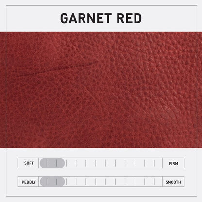 AVERY LEATHER TOTE BAG - MEDIUM - GARNET RED
