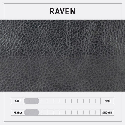 LEATHER FANNY PACK / LEATHER WAIST BAG - RAVEN
