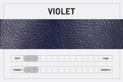 LEATHER BUCKET BAG - SMALL - VIOLET