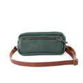 LEATHER FANNY PACK / LEATHER WAIST BAG - FOREST GREEN