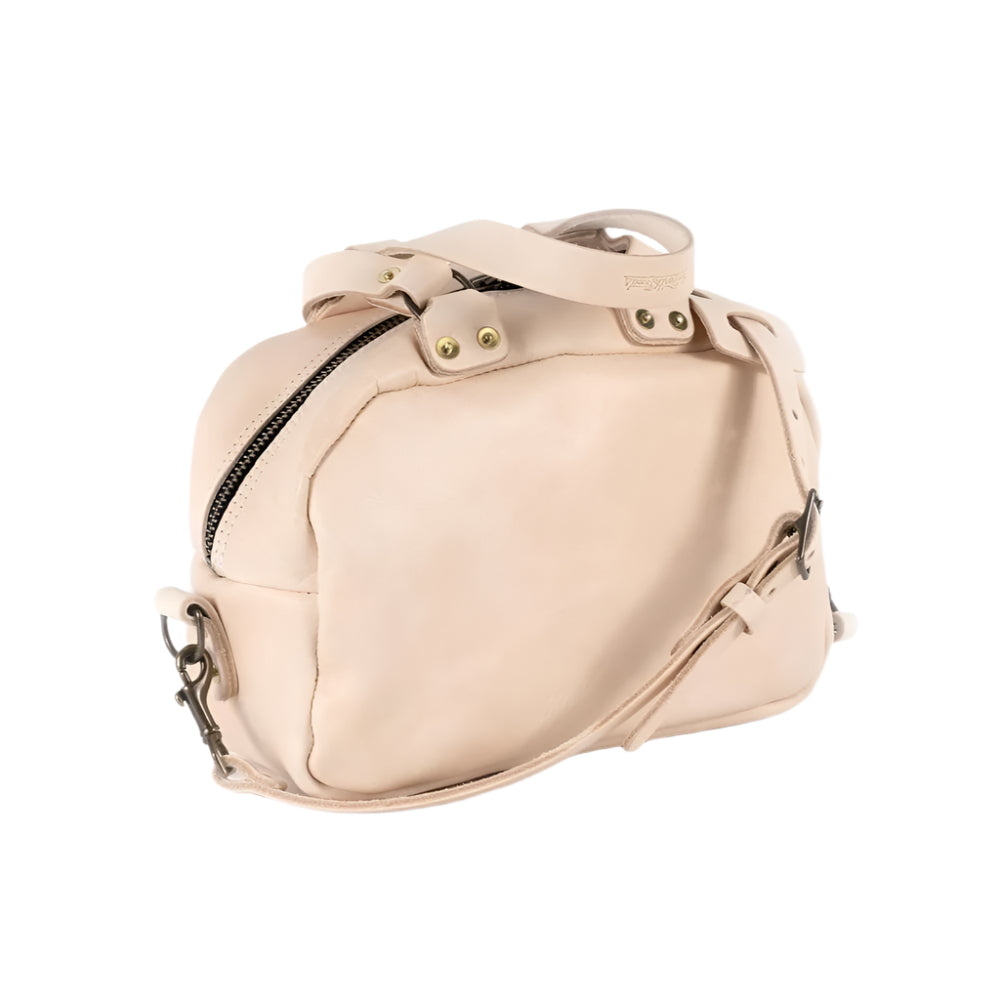 HOFFMAN LEATHER CROSSBODY BAG - NATURAL VEG TAN