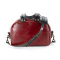 HOFFMAN LEATHER CROSSBODY BAG - OXBLOOD