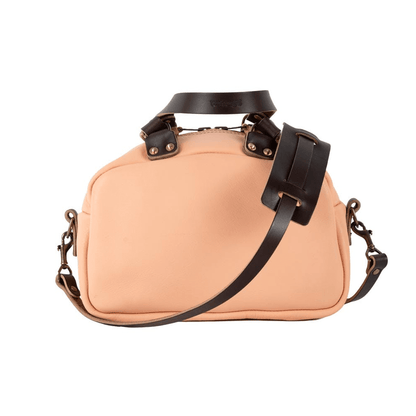HOFFMAN LEATHER CROSSBODY BAG - PEACH FUZZ