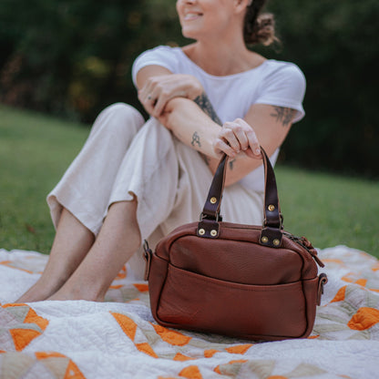 HOFFMAN LEATHER CROSSBODY BAG - SMALL - DELUXE