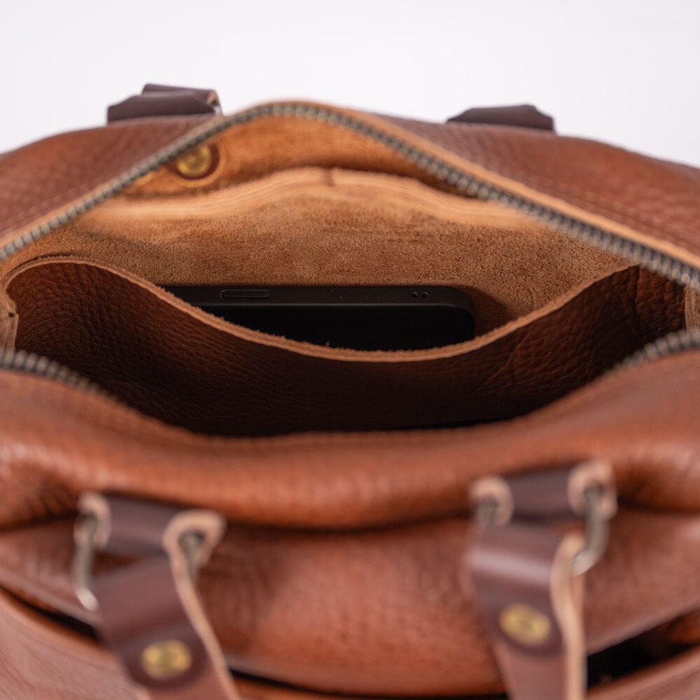 HOFFMAN LEATHER CROSSBODY BAG - MEDIUM - DELUXE