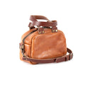 HOFFMAN LEATHER CROSSBODY BAG - MINI - CARAMEL