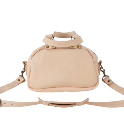 HOFFMAN LEATHER CROSSBODY BAG - MINI - NATURAL VEG TAN