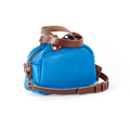 HOFFMAN LEATHER CROSSBODY BAG - MINI - OCEAN BLUE