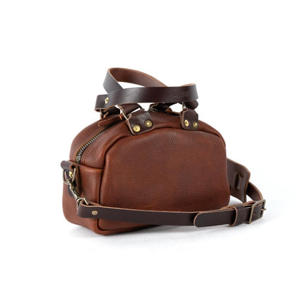 HOFFMAN LEATHER CROSSBODY BAG - MINI - LIME GREEN