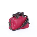 HOFFMAN LEATHER CROSSBODY BAG - MINI - FUCHSIA