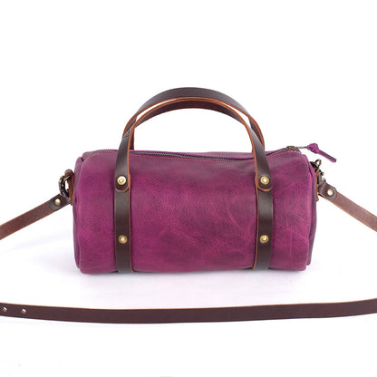 JANE LEATHER CROSSBODY - GRAPE BISON
