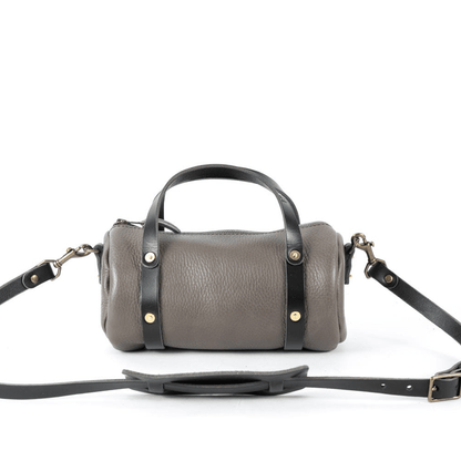 JANE LEATHER CROSSBODY - SMALL - LEAD GRAY