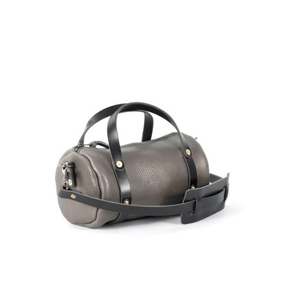 JANE LEATHER CROSSBODY - SMALL - LEAD GRAY