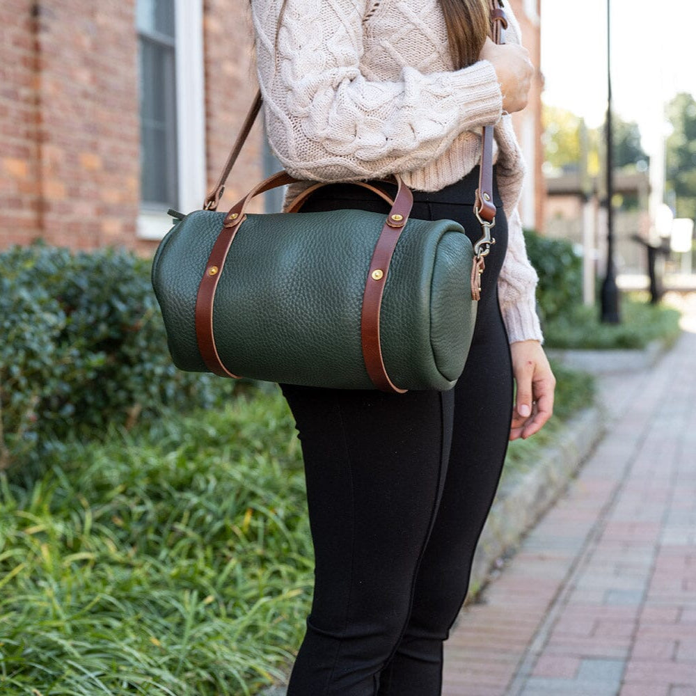 JANE LEATHER CROSSBODY - FOREST GREEN