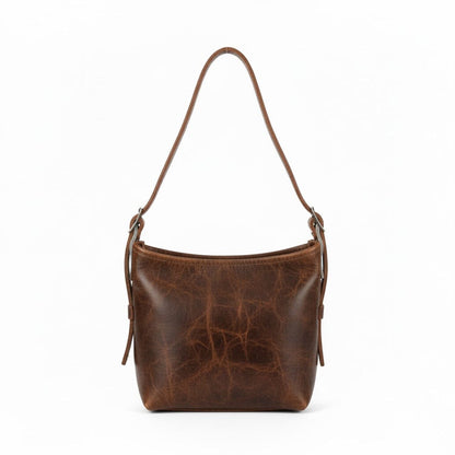 JULIANNE LEATHER HOBO BAG - SMALL