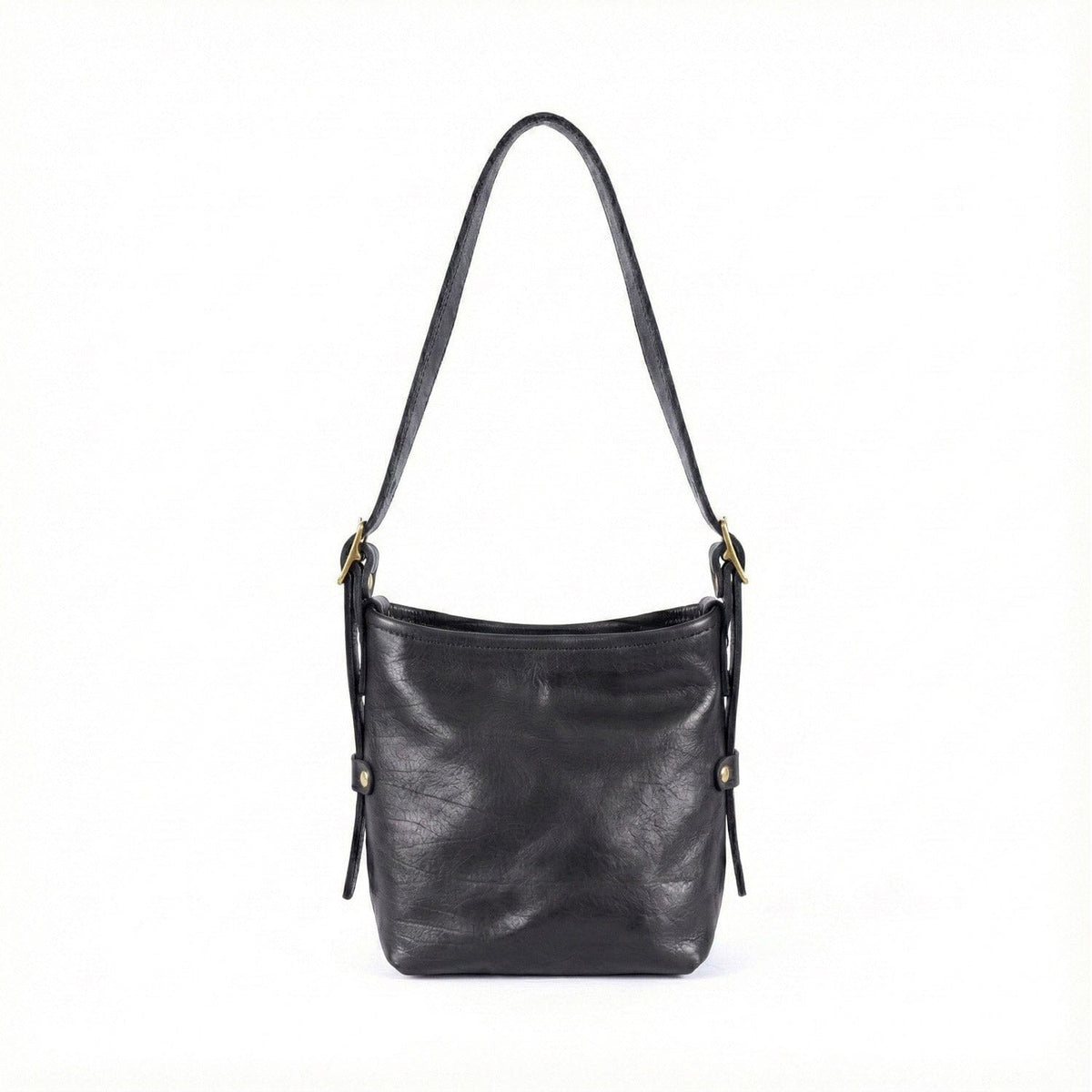 JULIANNE LEATHER HOBO BAG - MINI