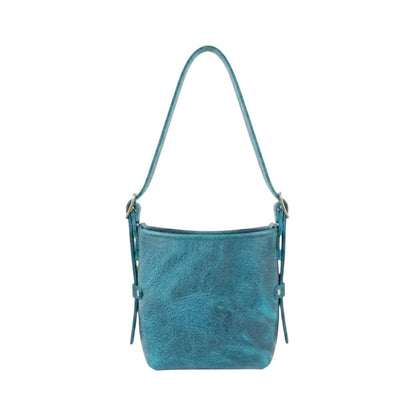 JULIANNE LEATHER HOBO BAG - MINI