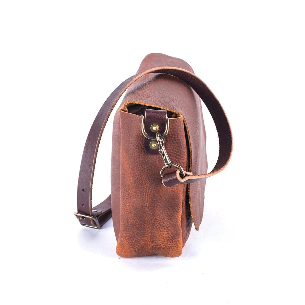 KINDLE LEATHER SATCHEL - OLIVE