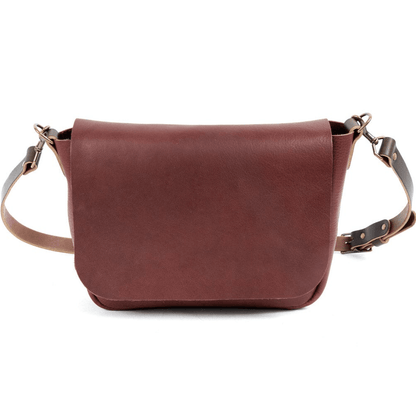 KINDLE LEATHER SATCHEL - MERLOT