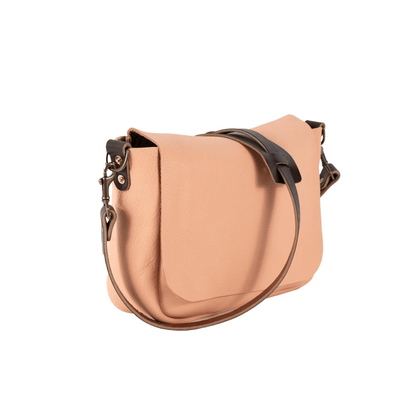 KINDLE LEATHER SATCHEL - PEACH FUZZ