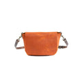 KINDLE LEATHER SATCHEL - TANGERINE BISON