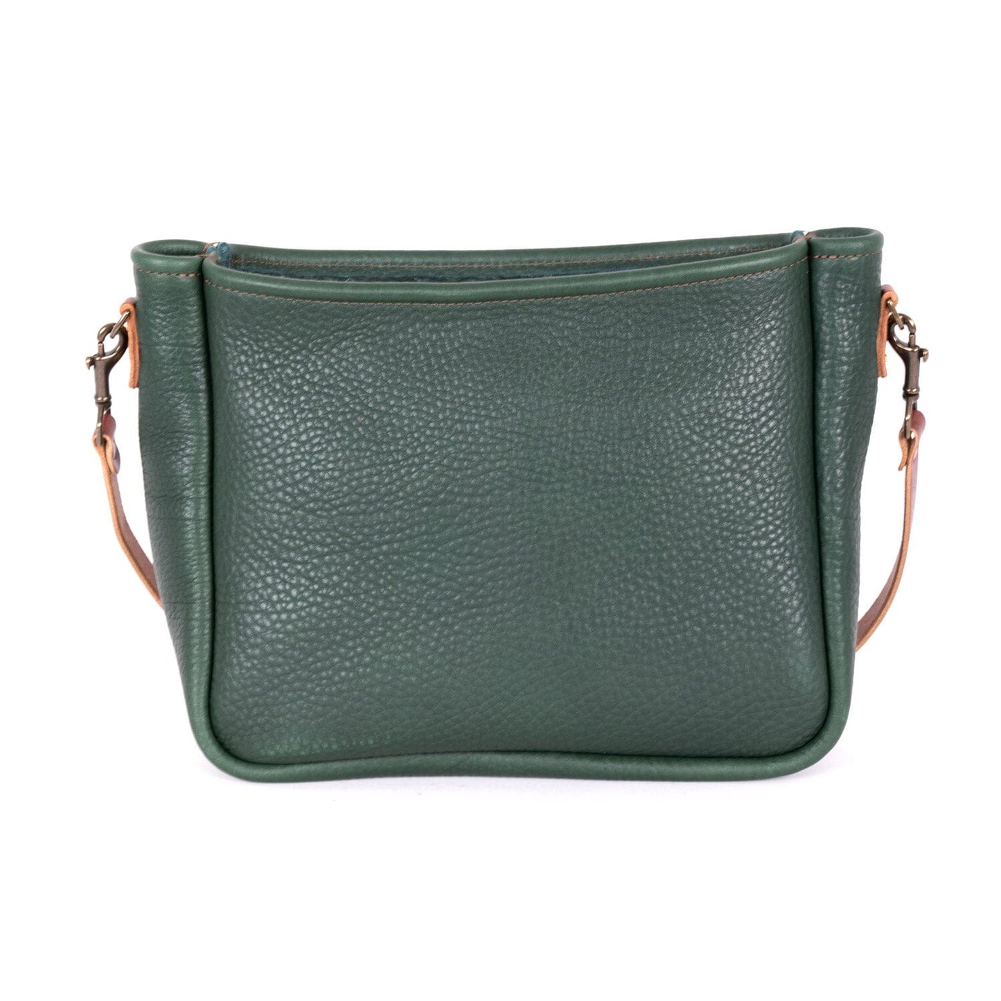 RENNIE LEATHER SHOULDER BAG - LARGE - FOREST GREEN
