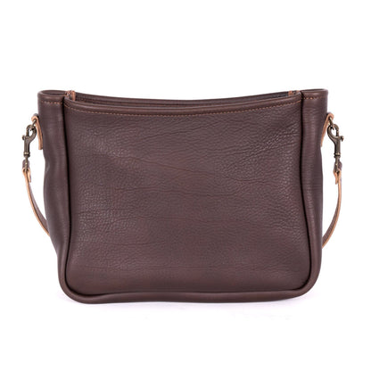 RENNIE LEATHER SHOULDER BAG - LARGE - MOCHA