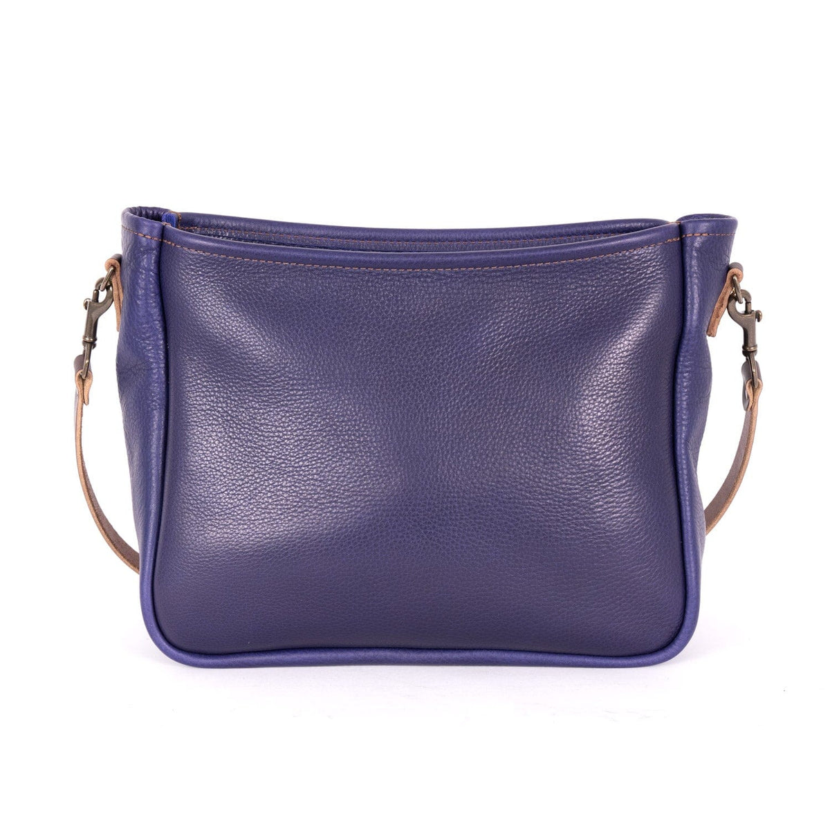 RENNIE LEATHER SHOULDER BAG - LARGE - VIOLET