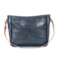 RENNIE LEATHER SHOULDER BAG - LARGE - INDIGO BISON