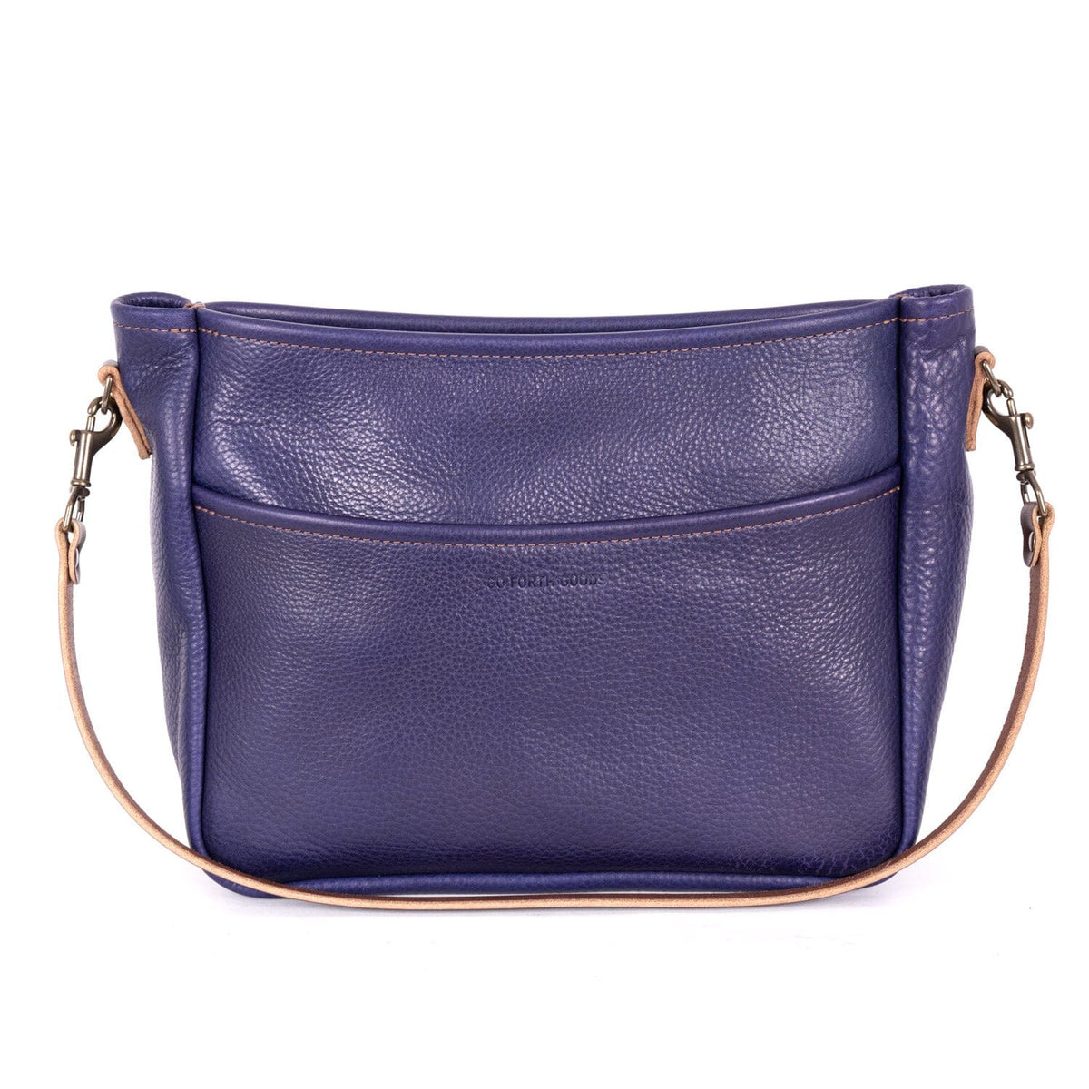 RENNIE LEATHER SHOULDER BAG - LARGE - VIOLET