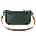 RENNIE LEATHER SHOULDER BAG - FOREST GREEN