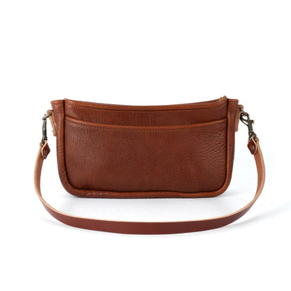 RENNIE LEATHER SHOULDER BAG - GRASS GREEN