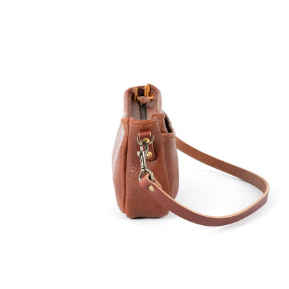 RENNIE LEATHER SHOULDER BAG - RAVEN
