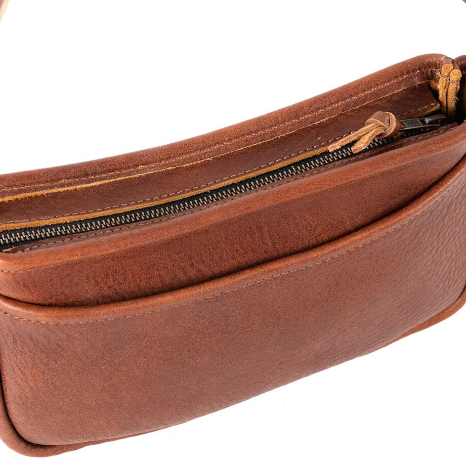 RENNIE LEATHER SHOULDER BAG - MUSTARD YELLOW