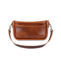 RENNIE LEATHER SHOULDER BAG - CHESTNUT