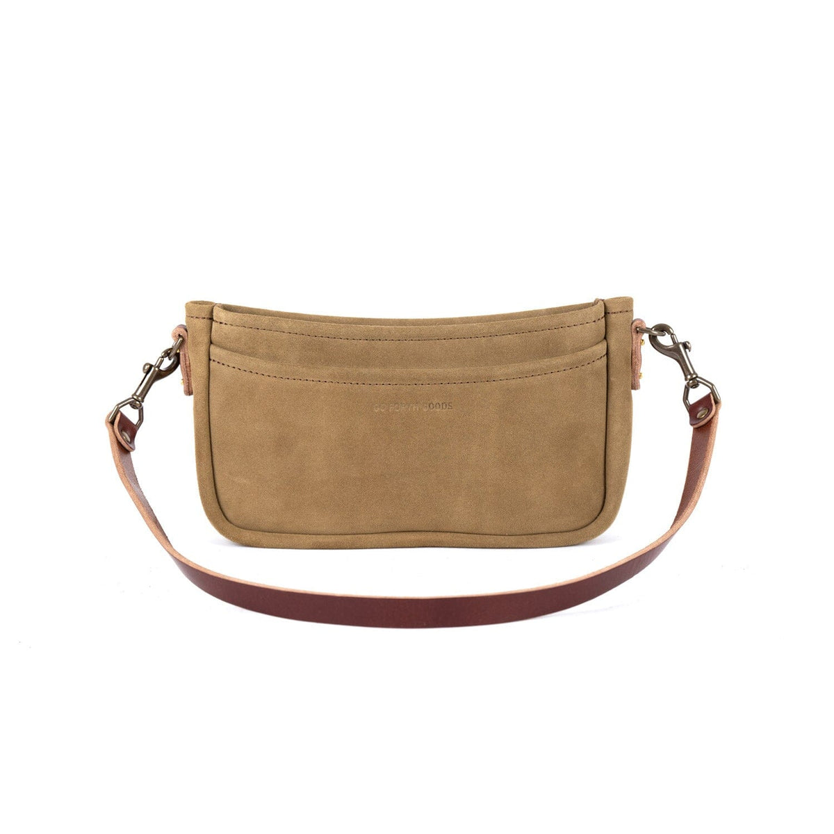 RENNIE LEATHER SHOULDER BAG - PISTACHIO SUEDE