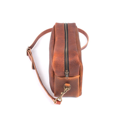 SARAH LEATHER CROSSBODY - RAVEN