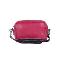 SARAH LEATHER CROSSBODY - MEDIUM - FUCHSIA