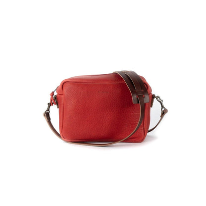 SARAH LEATHER CROSSBODY - LARGE - CRIMSON