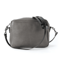 SARAH LEATHER CROSSBODY - LARGE - LEAD GRAY