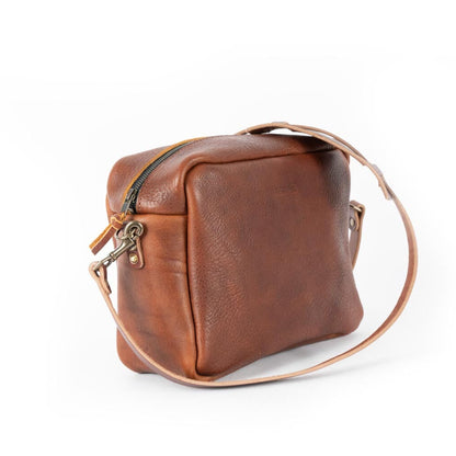 SARAH LEATHER CROSSBODY - LARGE - GRASS GREEN