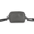 SARAH LEATHER CROSSBODY - LEAD GRAY