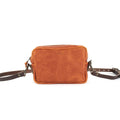 SARAH LEATHER CROSSBODY - TANGERINE BISON