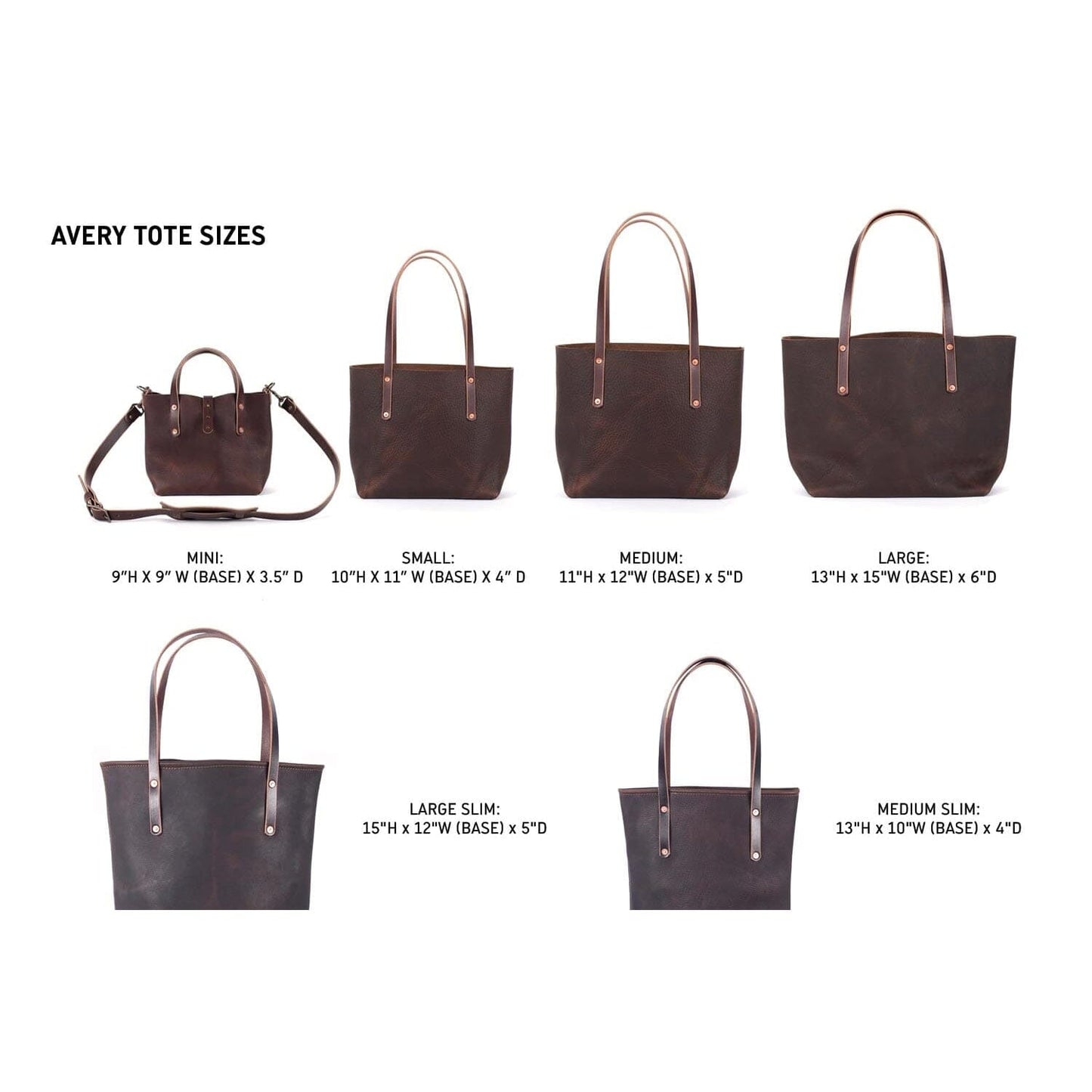 AVERY LEATHER TOTE BAG - MEDIUM - TAN