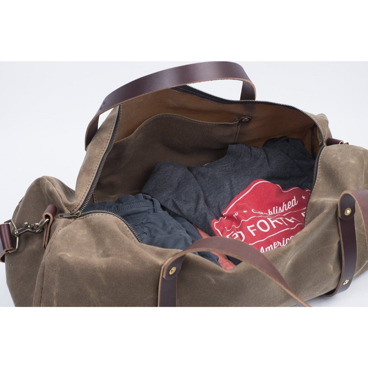 WILLIAM WAXED CANVAS WEEKENDER DUFFLE BAG