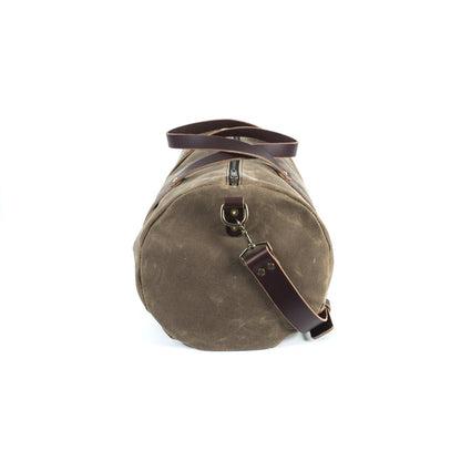 WILLIAM WAXED CANVAS DUFFLE BAG